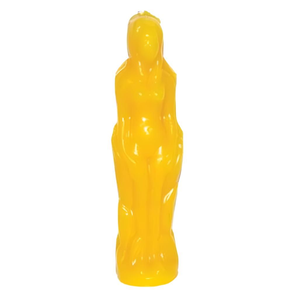 8&quot; Female Candle - Yellow, SKU RM-10944, UPC 6016232066077