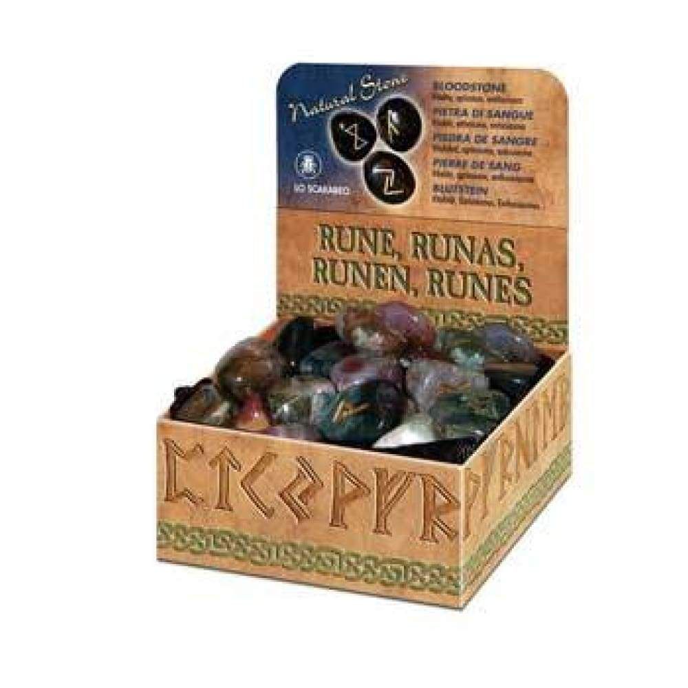 Bloodstone Rune Set by Lo Scarabeo, SKU LW281, UPC 6016200826849