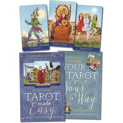 Tarot Made Easy Kit by Barbara Moore, Eugene Smith, SKU LW1632, UPC 6016224462498