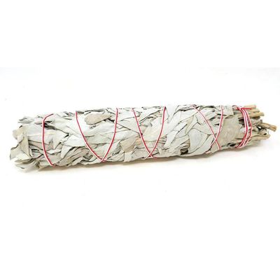 9&quot; California White Sage Smudge Stick, SKU SB7, UPC 6016203732796