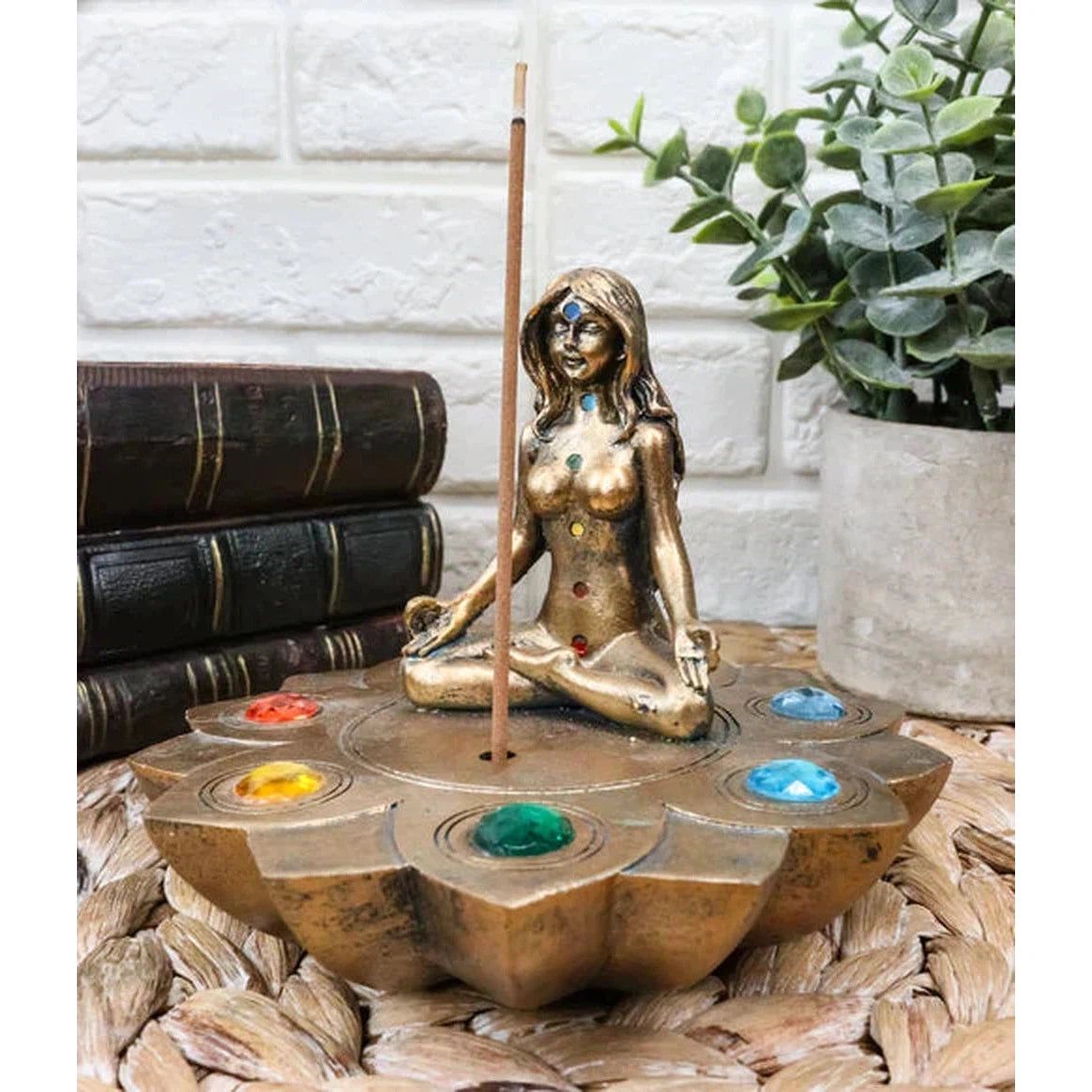 3&quot; Goddess 7 Chakra Burner, SKU PG-13294, UPC 6016215869824