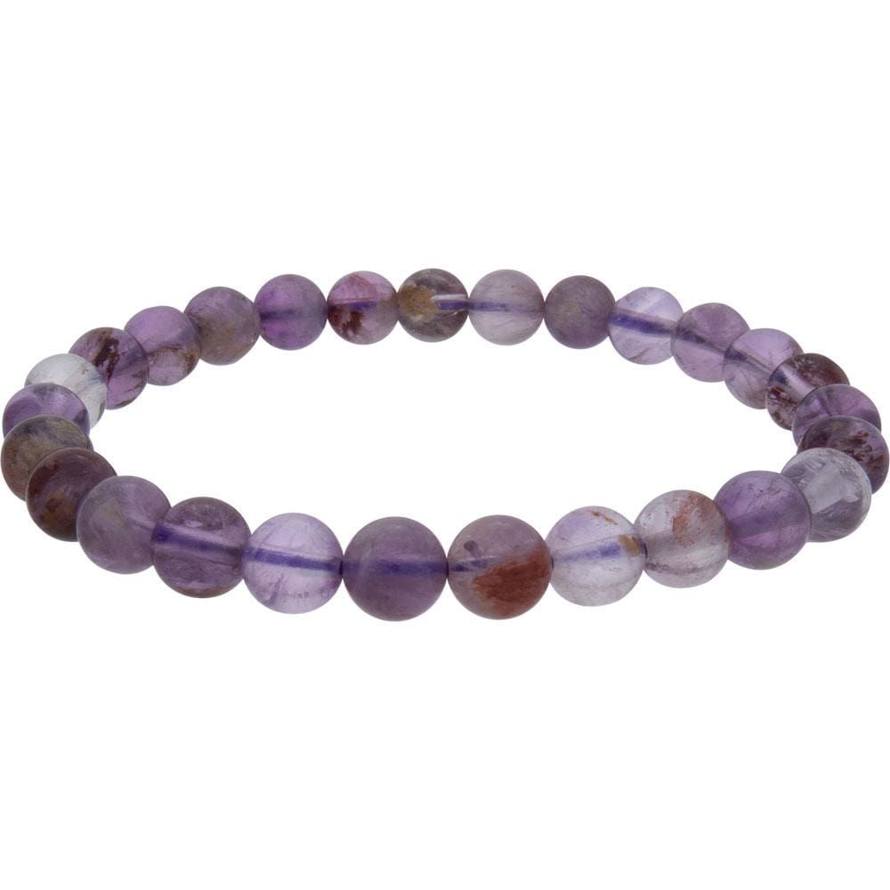 8 mm Elastic Bracelet Round Beads - Super 7, SKU KH-98777, UPC 6016227499439