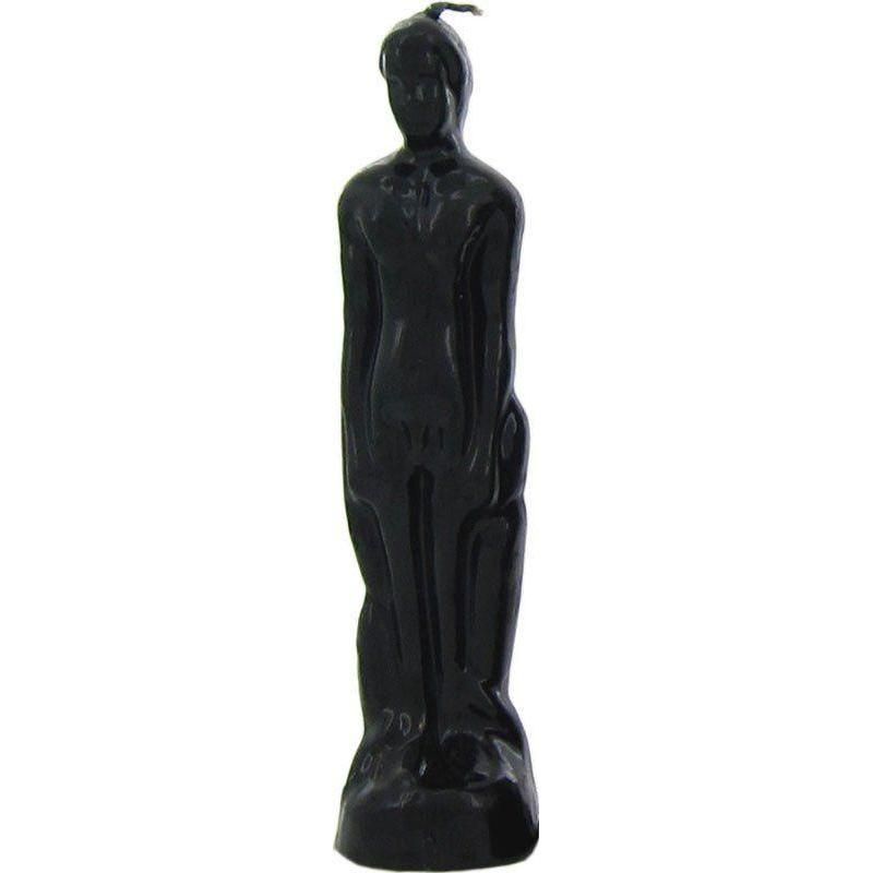 8&quot; Male Candle - Black, SKU RM-10926, UPC 6016204435436