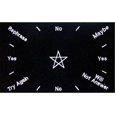 11&quot; Velvet Pendulum Mat - Pentacle, SKU KH-64400, UPC 6016206257203