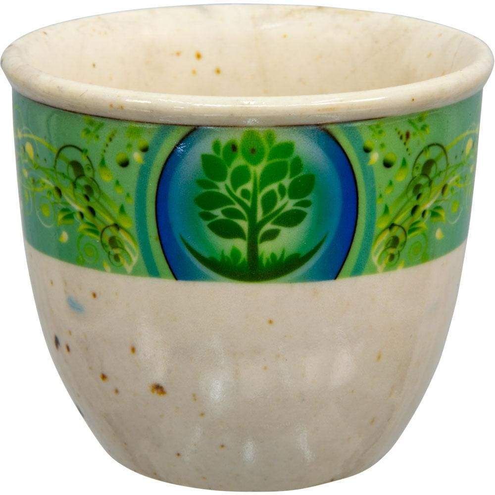3.5&quot; Ceramic Smudge Pot - Tree of Life, SKU KH-44004, UPC 6016203461474