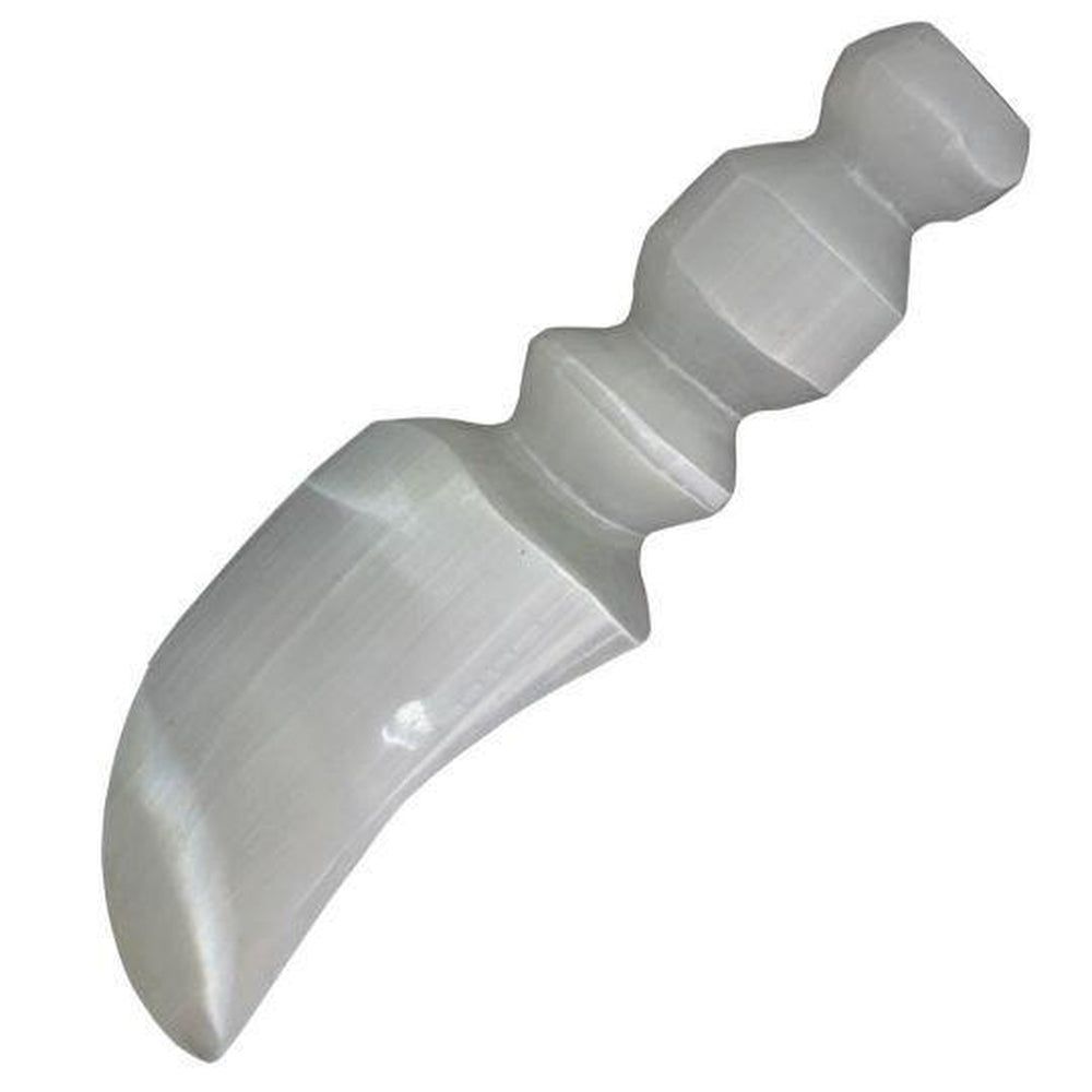 5.75&quot; Selenite Athame - Plain, SKU KH-76120, UPC 6016200035067