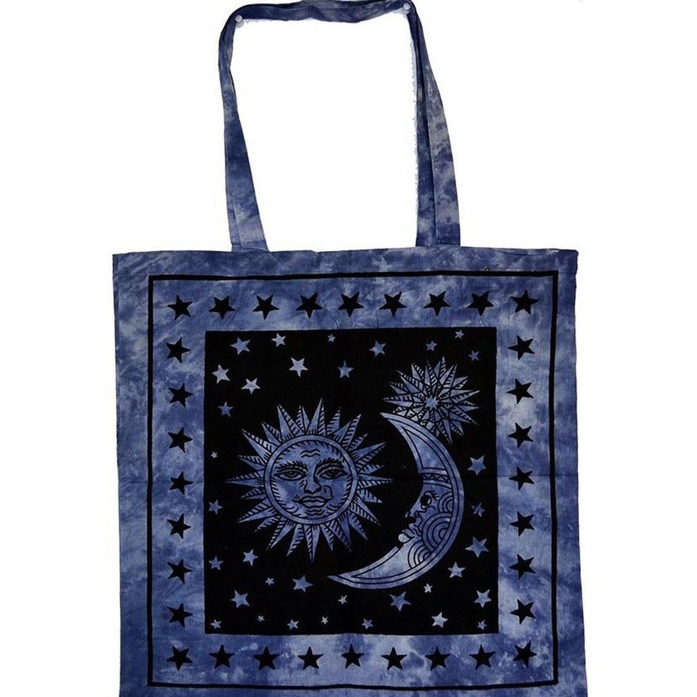 18&quot; x 18&quot; Sun And Moon Tie Dye Tote Bag, SKU Z037-SC74-SUNS N, UPC 6016217722769