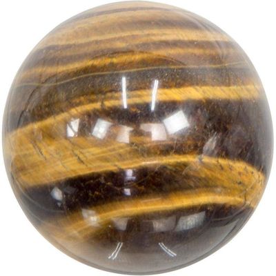 40 mm Gemstone Sphere - Tiger Eye, SKU KH-17691, UPC 6016203459471