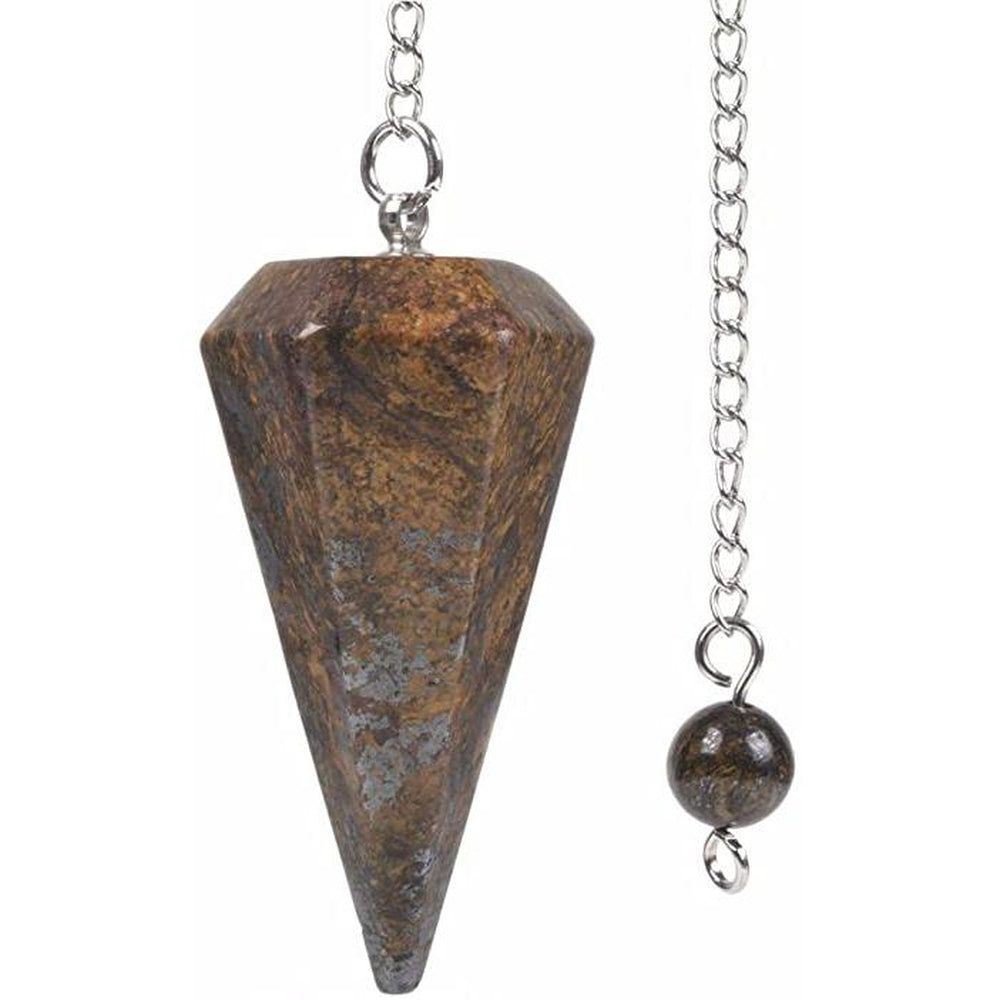 6-Sided Pendulum - Bronzite, SKU PEND-78, UPC 6016013889826
