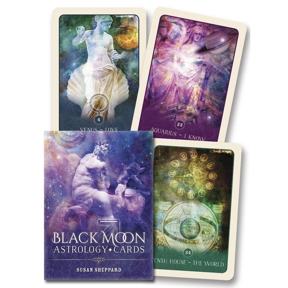 Black Moon Astrology Cards by Susan Sheppard, Jane Marin, SKU LW1661, UPC 6016226533561