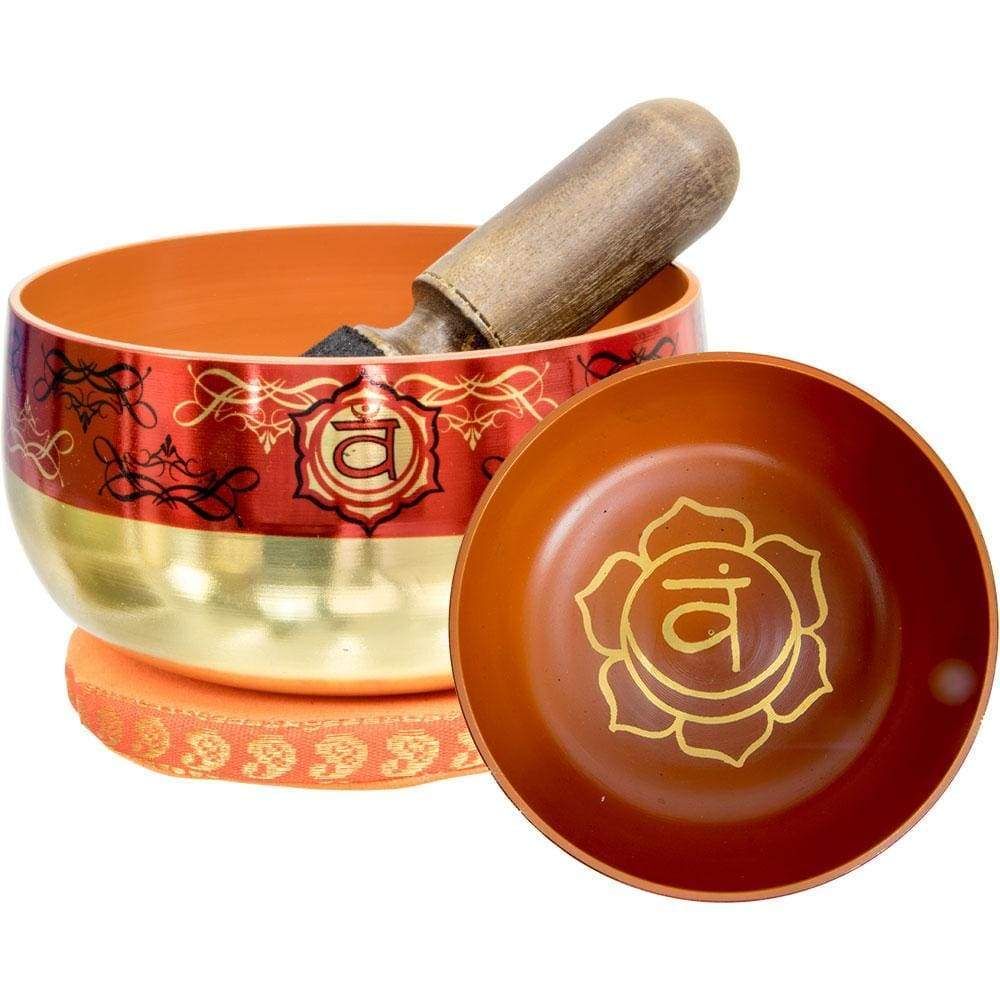 5&quot; Chakra Singing Bowl - Printed Sacral, SKU KH-31523, UPC 6016208667611