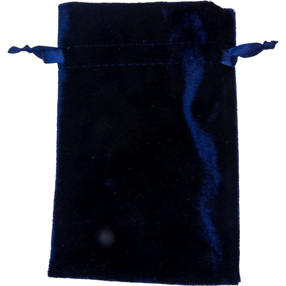 4&quot; x 6&quot; Premium Unlined Velvet Bag - Navy, SKU KH-60108, UPC 6016202059009