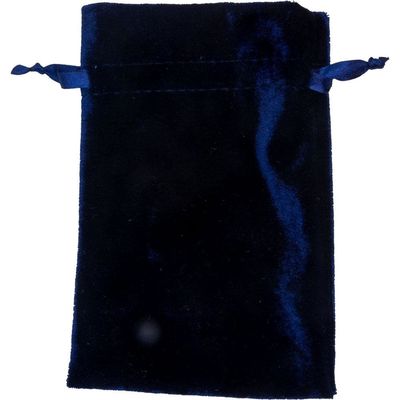 4&quot; x 6&quot; Premium Unlined Velvet Bag - Navy, SKU KH-60108, UPC 6016202059009