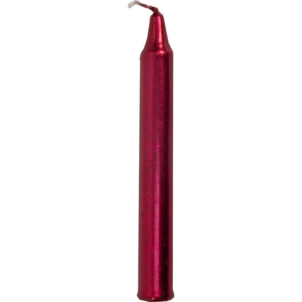 Mini Ritual Spell Candles - Metallic Red (Pack of 20), SKU KH-81609, UPC 6016217432439
