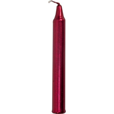 Mini Ritual Spell Candles - Metallic Red (Pack of 20), SKU KH-81609, UPC 6016217432439