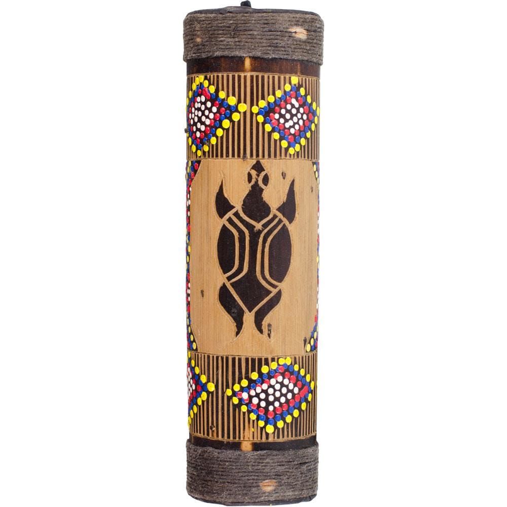 8&quot; Bamboo Rainstick - Carved, SKU KH-31262, UPC 6016202881891