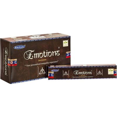 Emotions Satya Incense Sticks 15 gram, SKU SUEM15, UPC 6016205372372