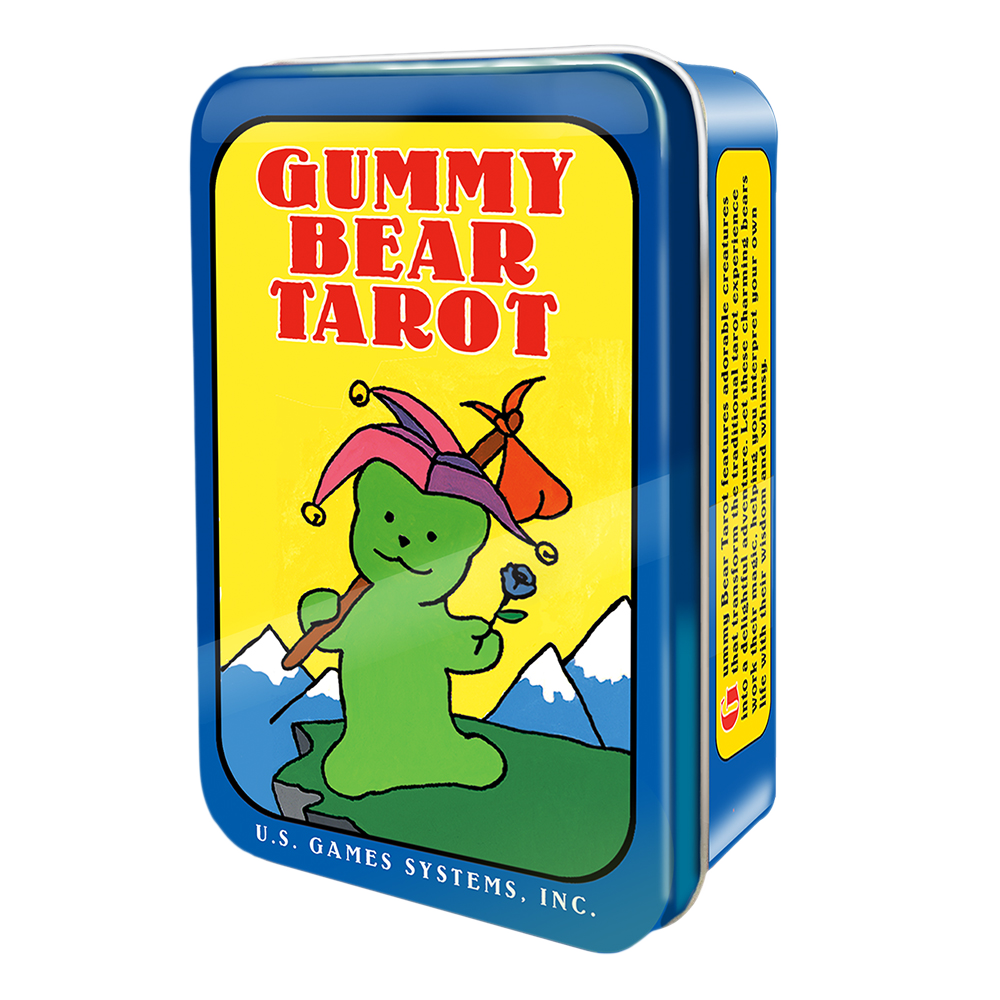 Gummy Bear Tarot Deck in a Tin by Dietmar Bittrich, SKU UG-GB78, UPC 6016211375343