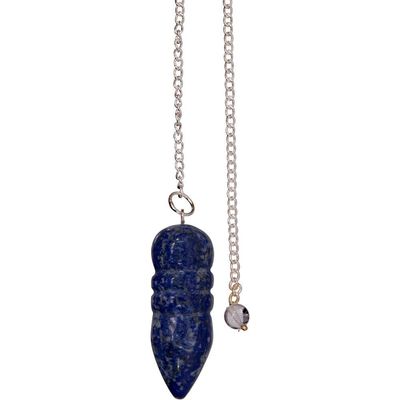 Gemstone Polished Pendulum - Lapis, SKU KH-61324, UPC 6016210127134