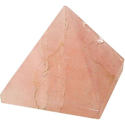 25-35 mm Gemstone Pyramid - Rose Quartz, SKU KH-63103, UPC 6016212547558