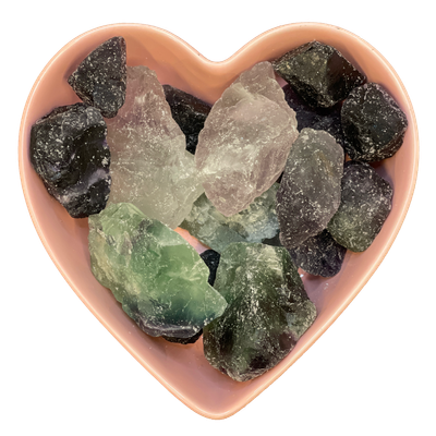 Rainbow Fluorite Rough Stone Natural Gemstone - One Stone, SKU TR-150, UPC 6016005458412