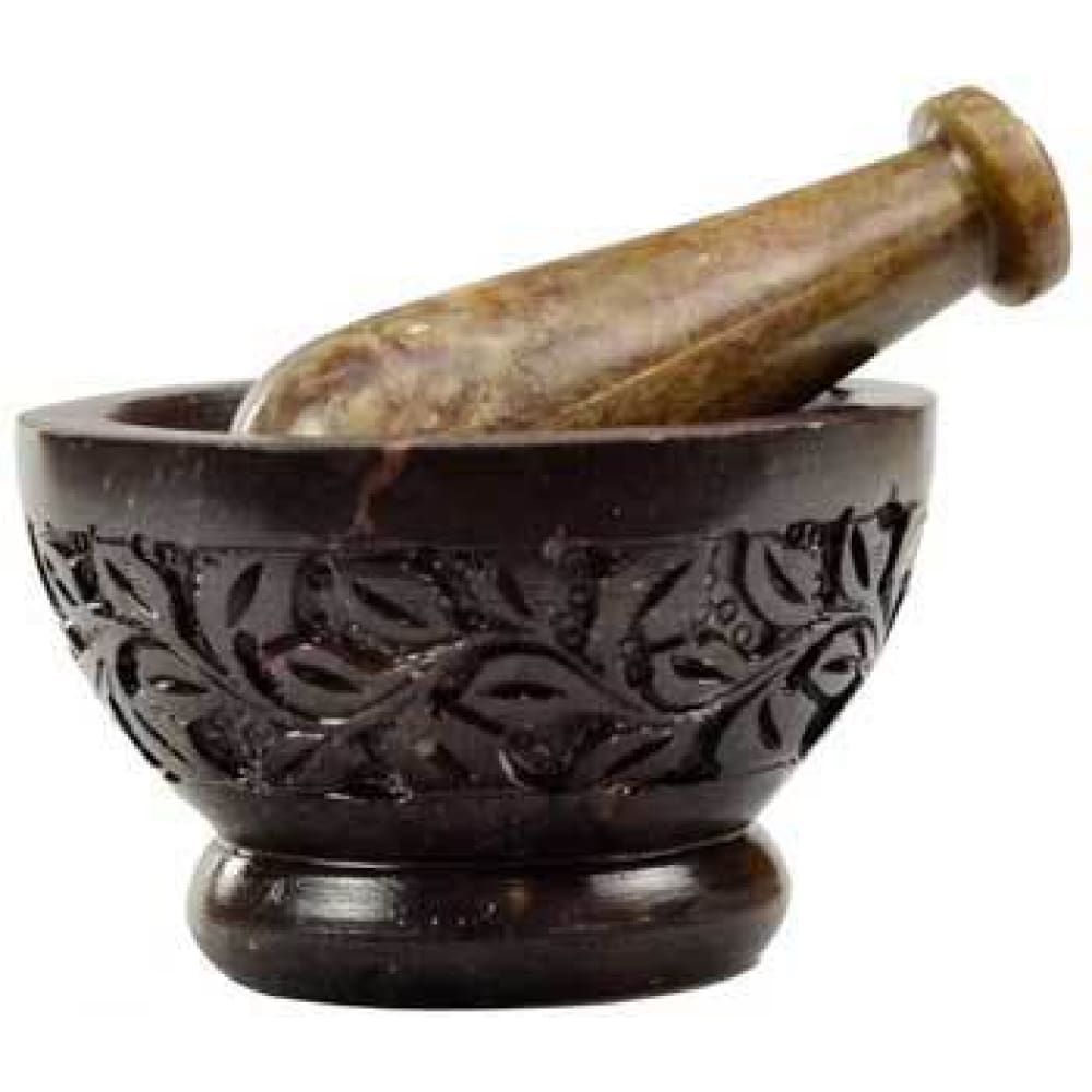 4&quot; Flower Mortar &amp; Pestle Set, SKU SOB16, UPC 6016213970980