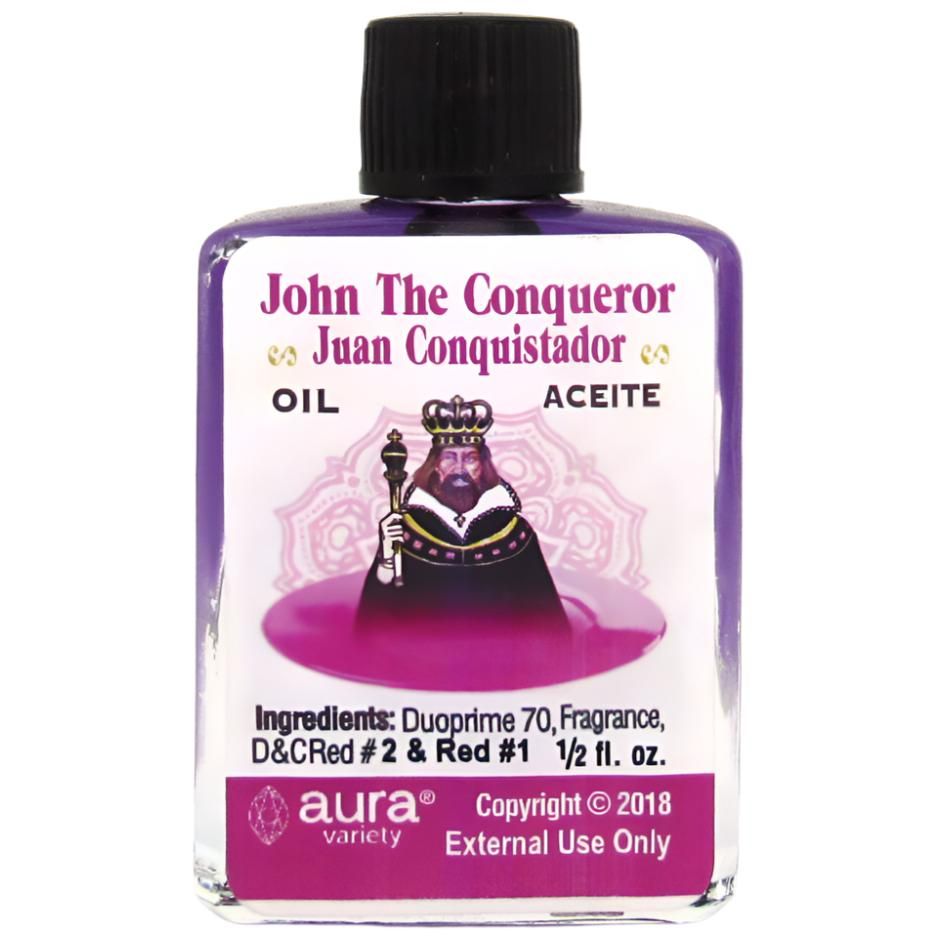 1/2 oz Aura Spiritual Oil - John The Conqueror (Juan Conquistador), SKU RM-682346, UPC 6016205524504