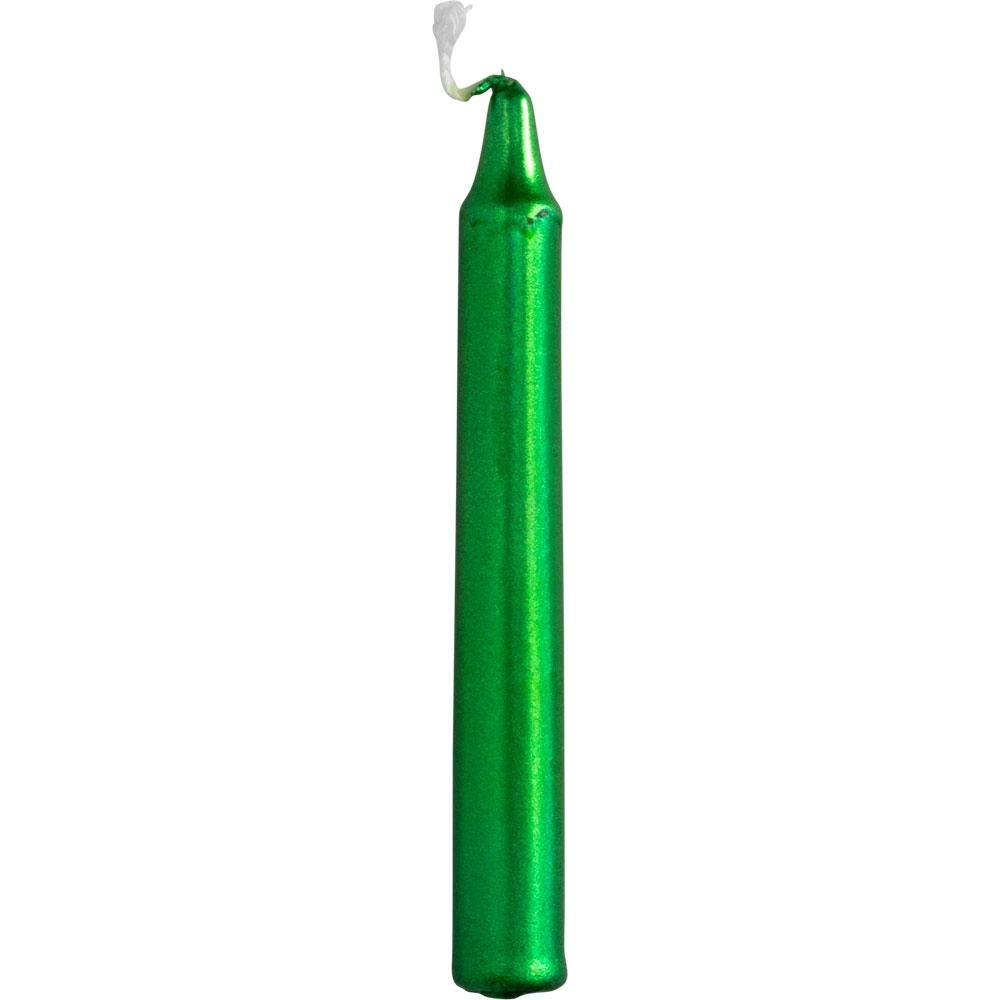 Mini Ritual Spell Candles - Metallic Green (Pack of 20), SKU KH-81608, UPC 6016203436472