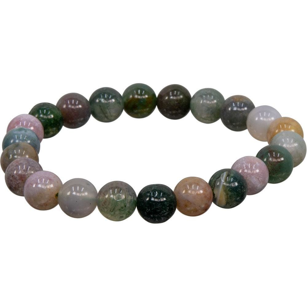 8 mm Elastic Bracelet Round Beads - Fancy Jasper, SKU KH-98542, UPC 6016200999987