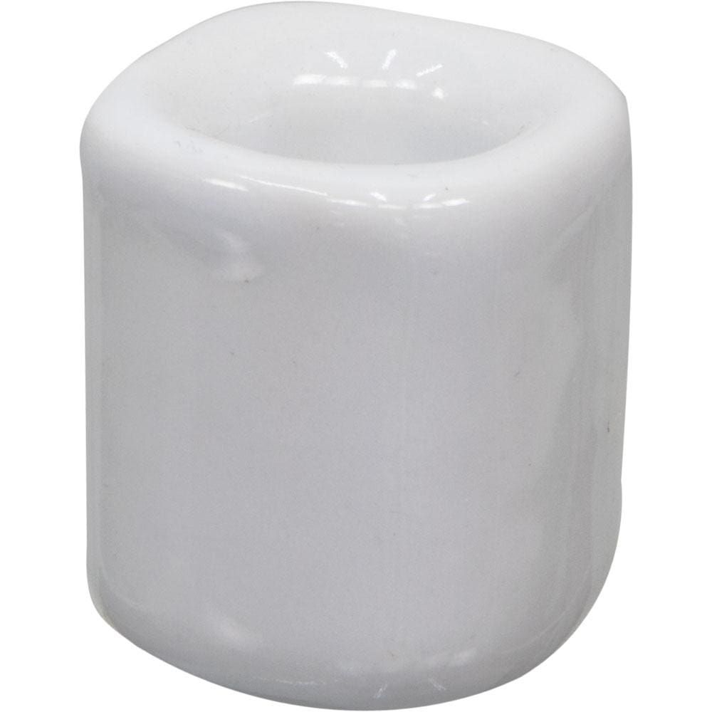 Ceramic Chime Candle Holder - White, SKU KH-03597-D5, UPC 6016222952922