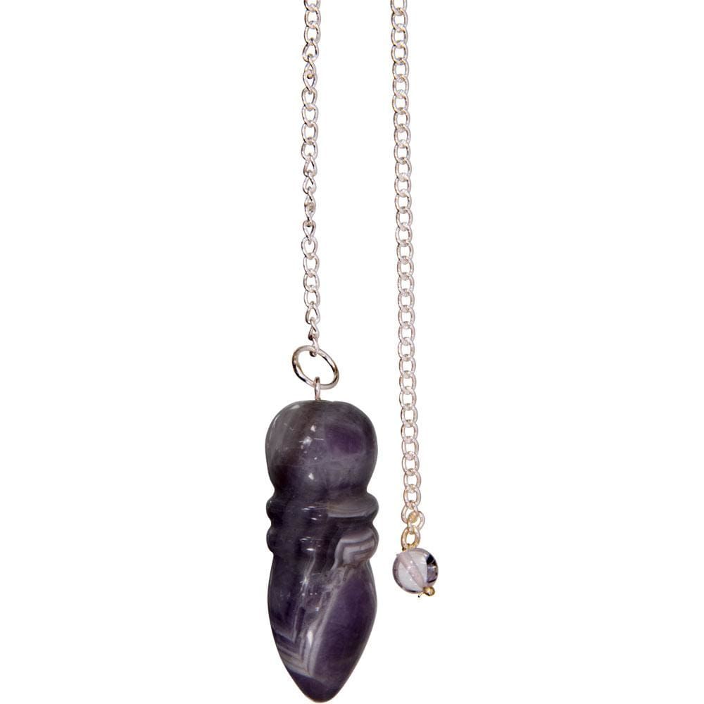 Gemstone Polished Pendulum - Amethyst, SKU KH-61321, UPC 6016211789751