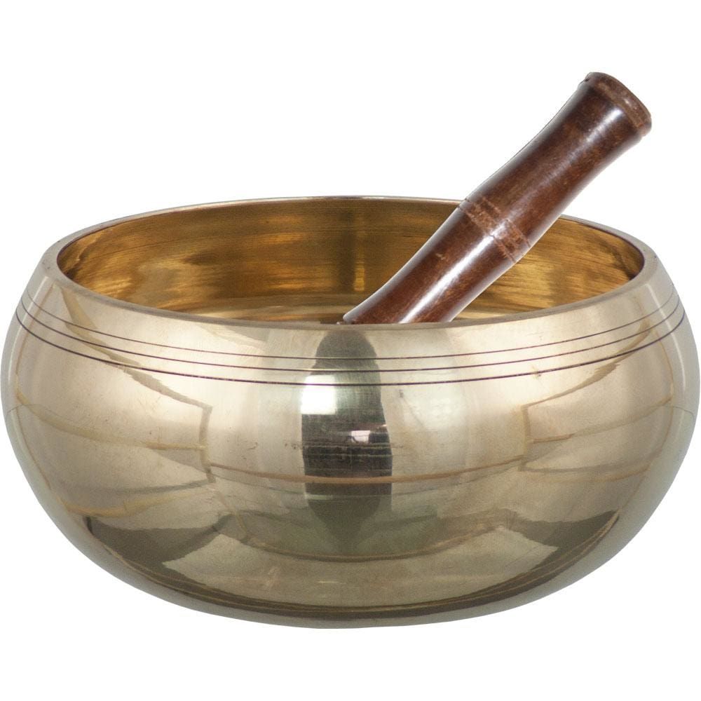 4.5&quot; Machine Made Singing Bowl - Plain, SKU KH-31189, UPC 6016210599597