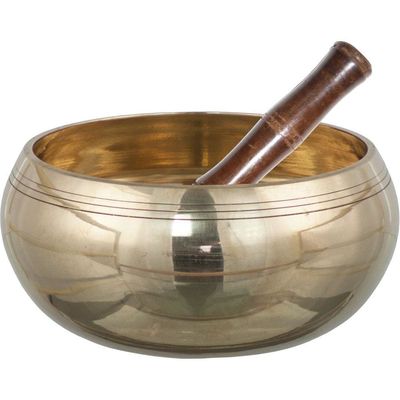 4.5&quot; Machine Made Singing Bowl - Plain, SKU KH-31189, UPC 6016210599597