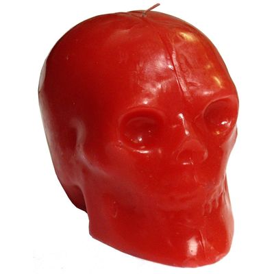 3.5&quot; Skull Candle - Red, SKU RM-7765402, UPC 6016214847854