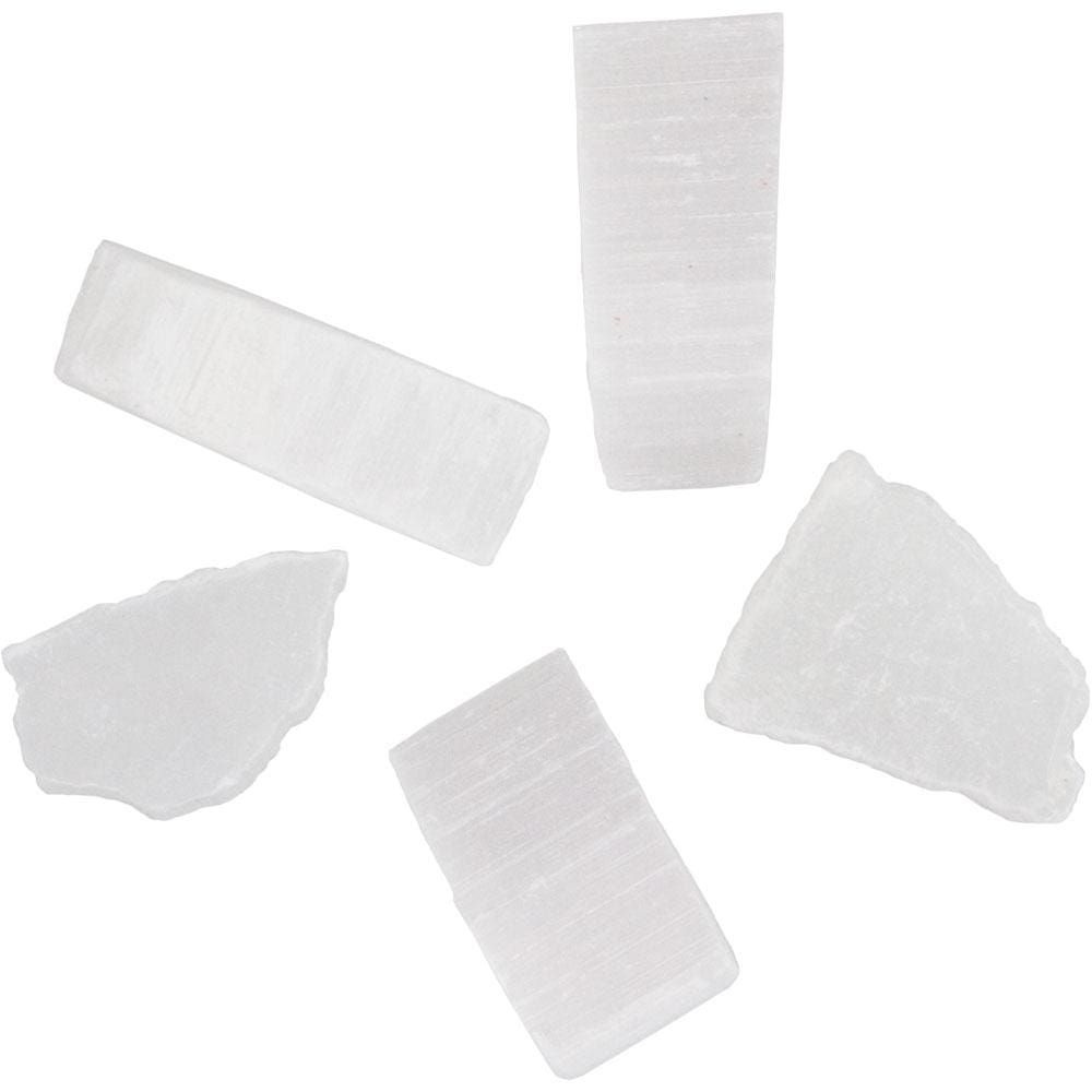 1.5&quot; Rough Selenite - Cubes (Pack of 20), SKU KH-63122, UPC 6016202636606