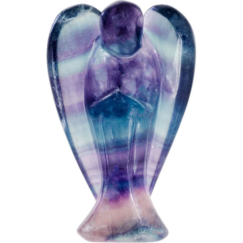 1.5&quot; Carved Angel Figurine - Fluorite, SKU KH-33501, UPC 6016209914998