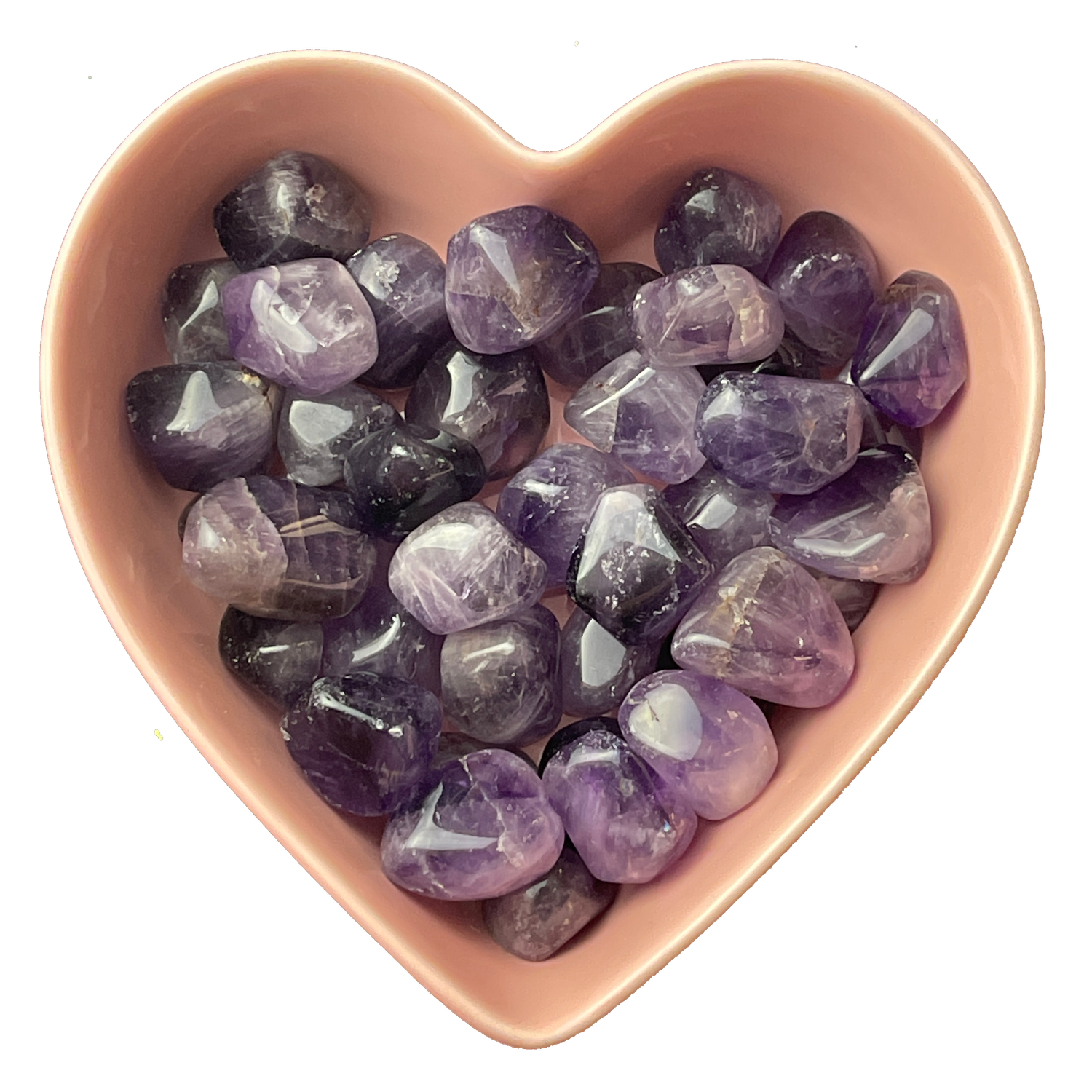 Amethyst Tumbled Stone Natural Gemstone - One Stone, SKU TR-422, UPC 6016237376355
