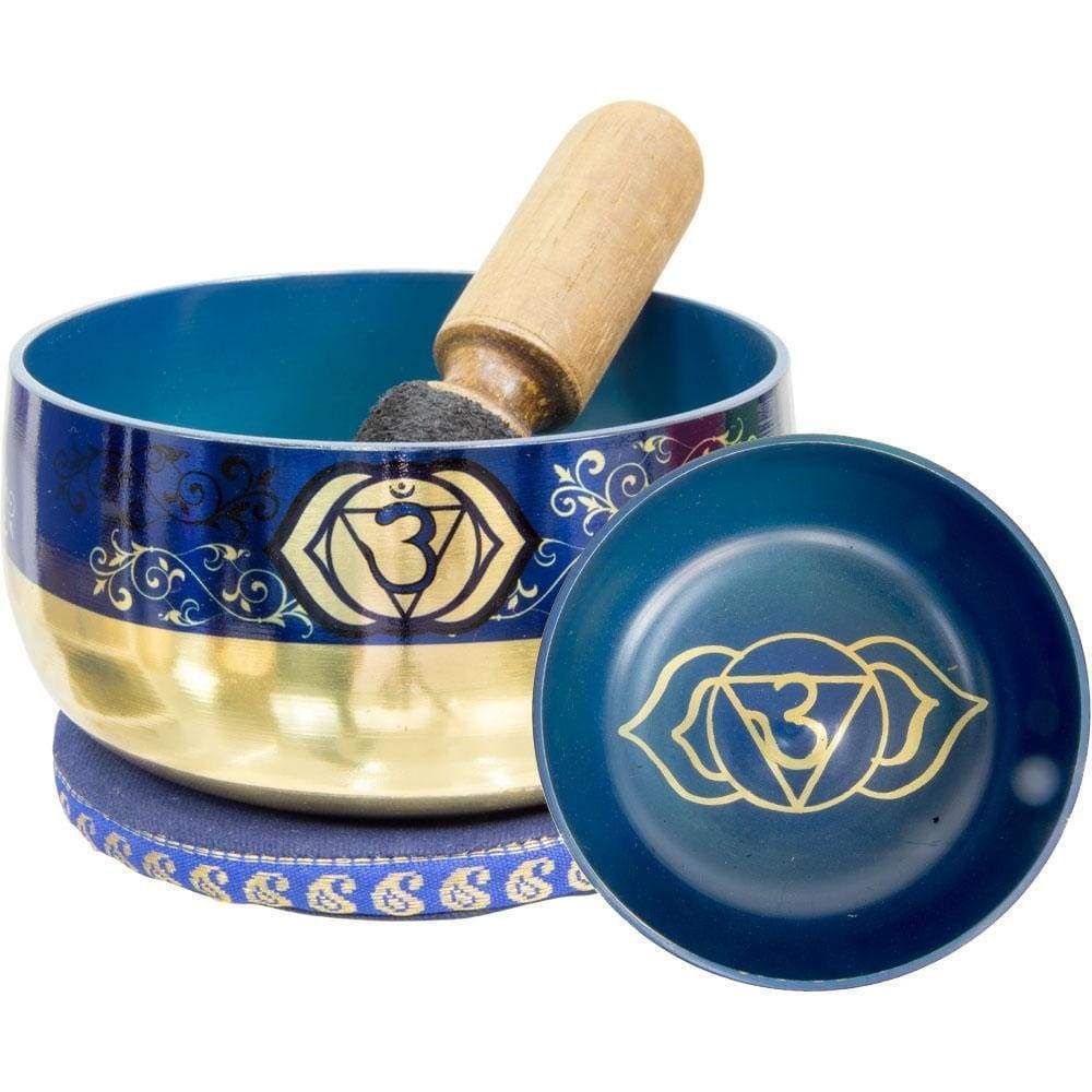 5&quot; Chakra Singing Bowl - Printed Third Eye, SKU KH-31527, UPC 6016215915996