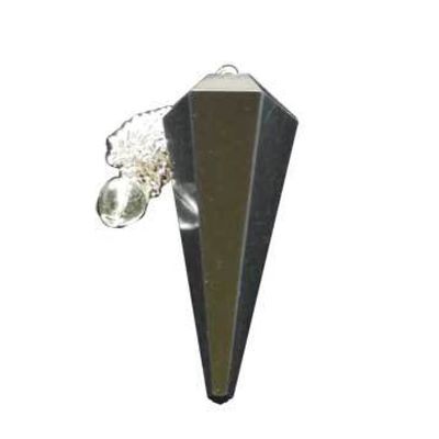 6-Sided Pendulum - Black Agate, SKU PEND-17, UPC 6016203247207