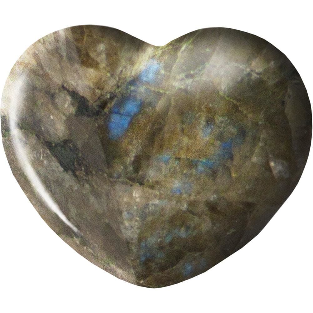 2&quot; Puffed Gemstone Heart - Labradorite, SKU KH-62353, UPC 6016200364310