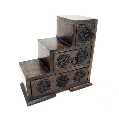9&quot; x 9&quot; Pentagram 3 Step Box, SKU MW54, UPC 6016202715776
