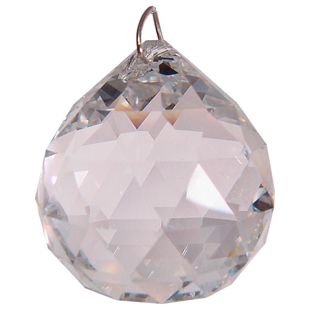 20 mm Prism Crystal - Faceted Sphere CL, SKU KH-62501, UPC 6016200751752