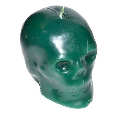3.5&quot; Skull Candle - Green, SKU RM-7765405, UPC 6016213621608