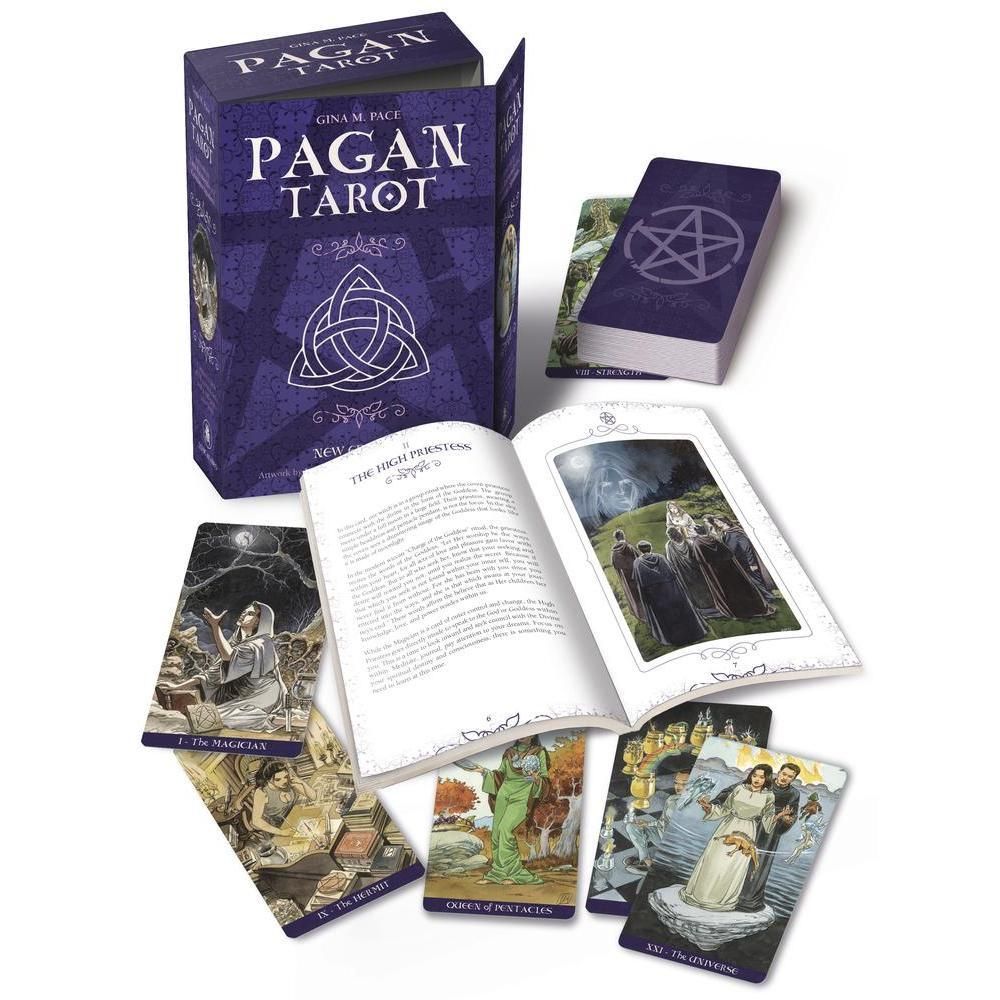 Pagan Tarot Kit by Gina Pace, SKU LW893, UPC 6016206373392