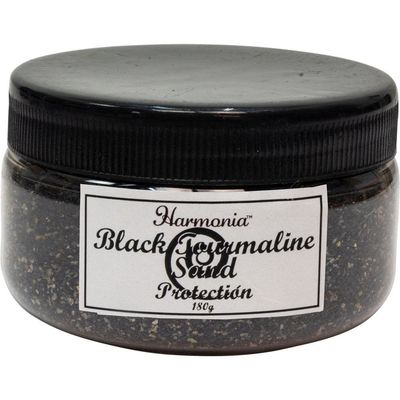 Gemstone Sand Jar 180 gram - Black Tourmaline, SKU KH-62024, UPC 6016204720716