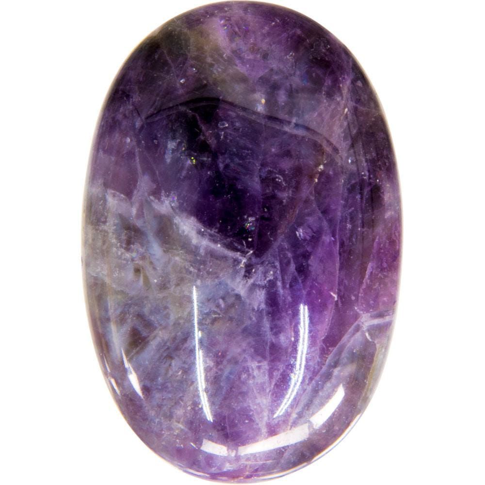 1.75&quot; Palm Stone - Chevron Amethyst, SKU KH-62394, UPC 6016208180134