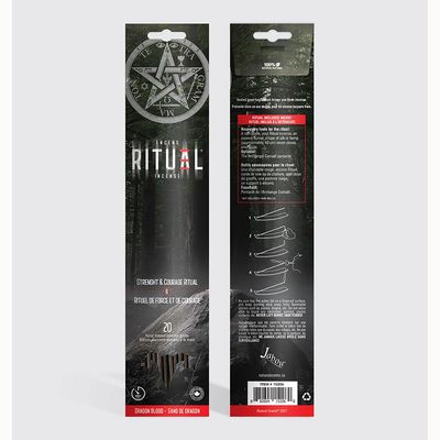 Ritual Incense 20 Sticks - Strength &amp; Courage, SKU KH-72517, UPC 6016007899824
