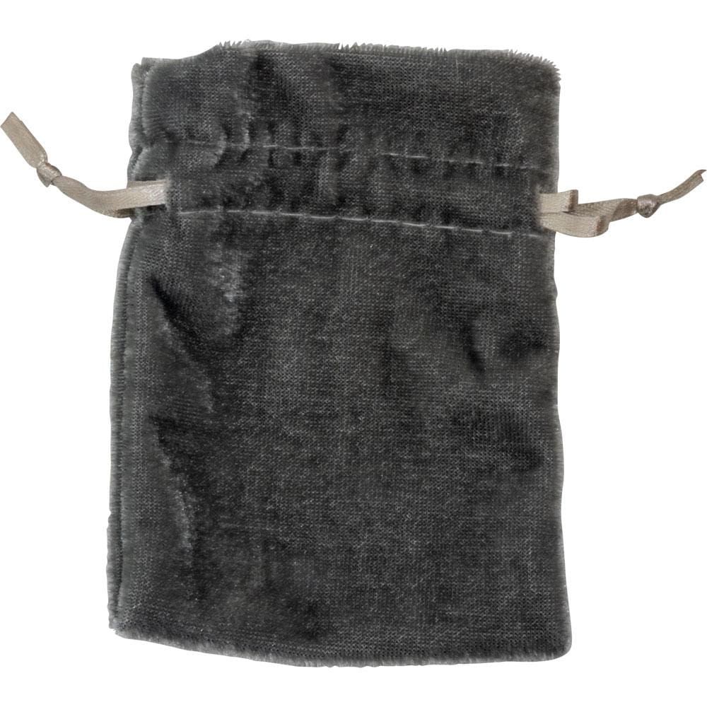 3&quot; x 4&quot; Premium Unlined Velvet Bag - Silver, SKU KH-60106, UPC 6016205389349
