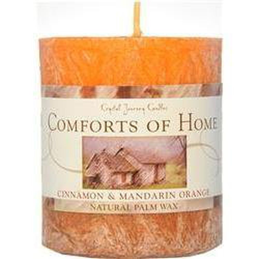 3&quot; x 3.5&quot; Natural Pillar Candles - Comforts of Home, SKU CJ-V001, UPC 6016213321348