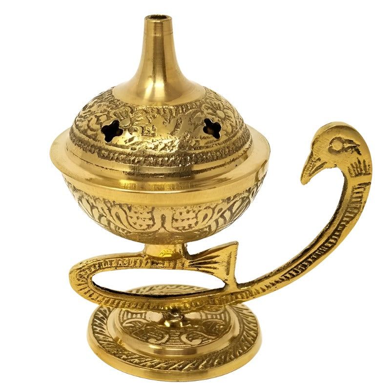 4&quot; Solid Brass Peacock Burner, SKU 8075, UPC 6016230940980